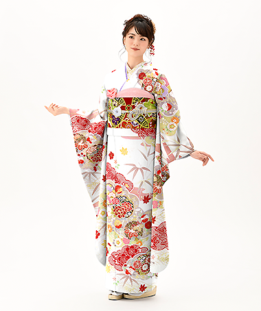 振袖レンタル衣装_84-HAF-B288LL1（白・クリーム 王道華やか やさしさ）