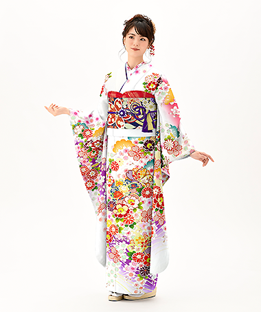 振袖レンタル衣装_84-HAF-B302LL5（白・クリーム 王道華やか やさしさ）