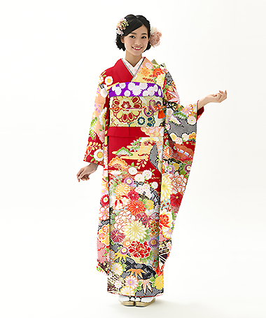 振袖レンタル衣装_81-HAF-B435M5（赤 王道華やか はれやか）