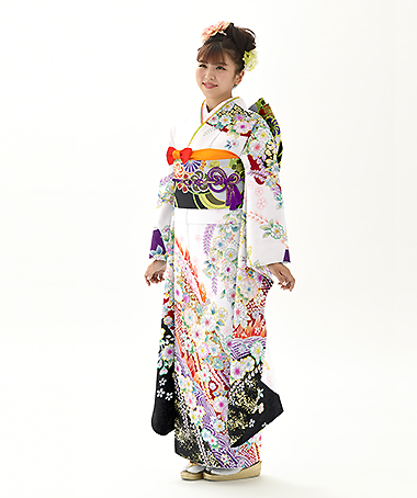 振袖レンタル衣装_81-HAF-B482M（白・クリーム 王道華やか 気品）