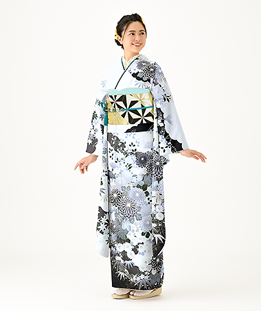 振袖レンタル衣装_84-HAF-C104LL4（白・クリーム 王道華やか 清涼）