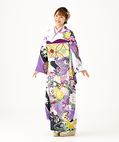 振袖レンタル衣装_84-HAF-C105LL5（紫 王道華やか 清涼）