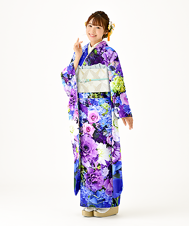 振袖レンタル衣装_84-HAF-C136LL5（青 かわいい 大胆）