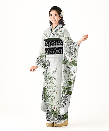 振袖レンタル衣装_72-HAF-G048L（グレー レトロ・モダン・JILL STUART やさしさ）