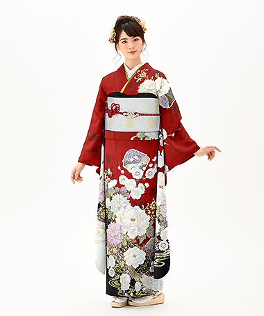 振袖レンタル衣装_72-HAF-G053L（赤 王道華やか・京都豊匠 Presented by 美少女図鑑 豪華）