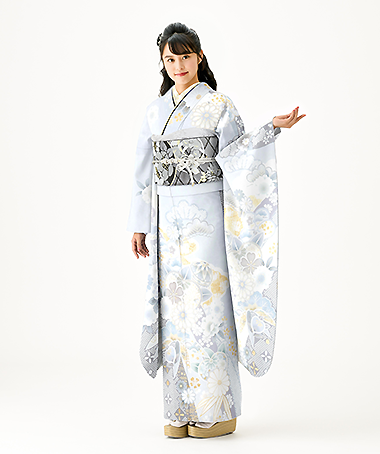 アリエル 振袖 成人式 グレー系花柄振袖 アリエル 振袖 成人式 グレー系花柄振袖 グレーの振袖一覧(2028年成人