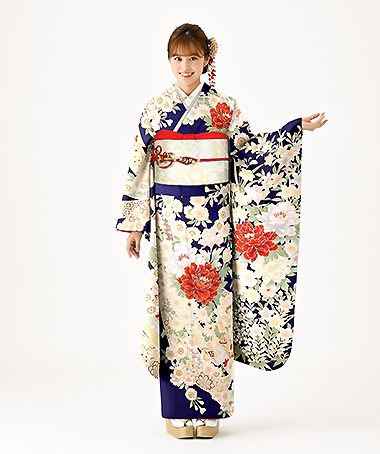 振袖レンタル衣装_72-HAF-G034L（青 王道華やか はれやか）