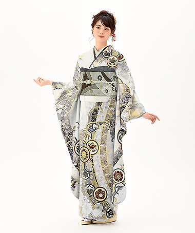 グレーの振袖一覧(2028年成人振袖（Sサイズ）)｜成人式の振袖レンタル