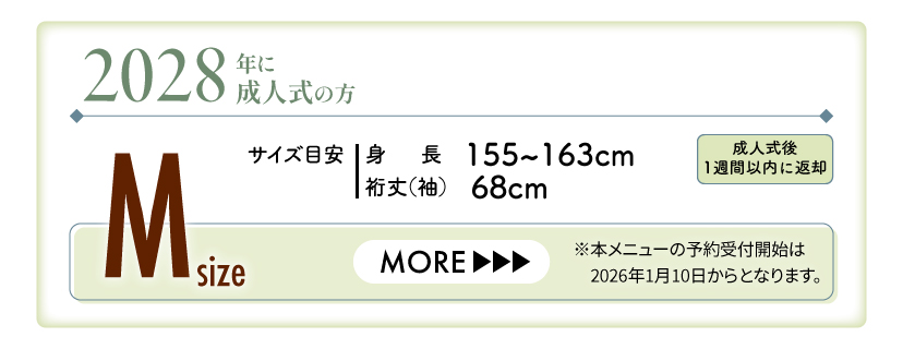 2028年成人振袖（Mサイズ）