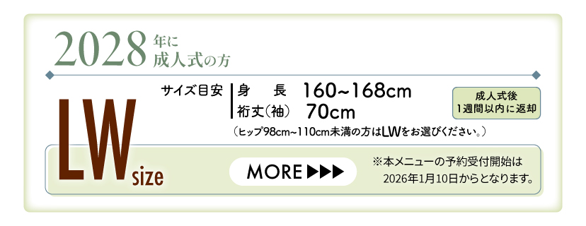 2028年成人振袖（LWサイズ）