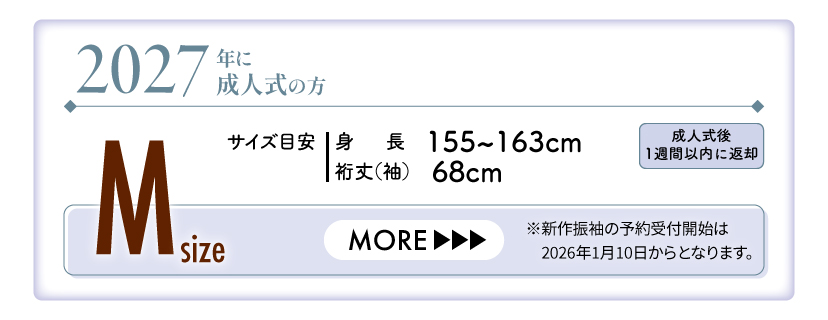 2027年成人振袖（Mサイズ）