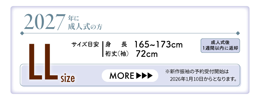 2027年成人振袖（LLサイズ）